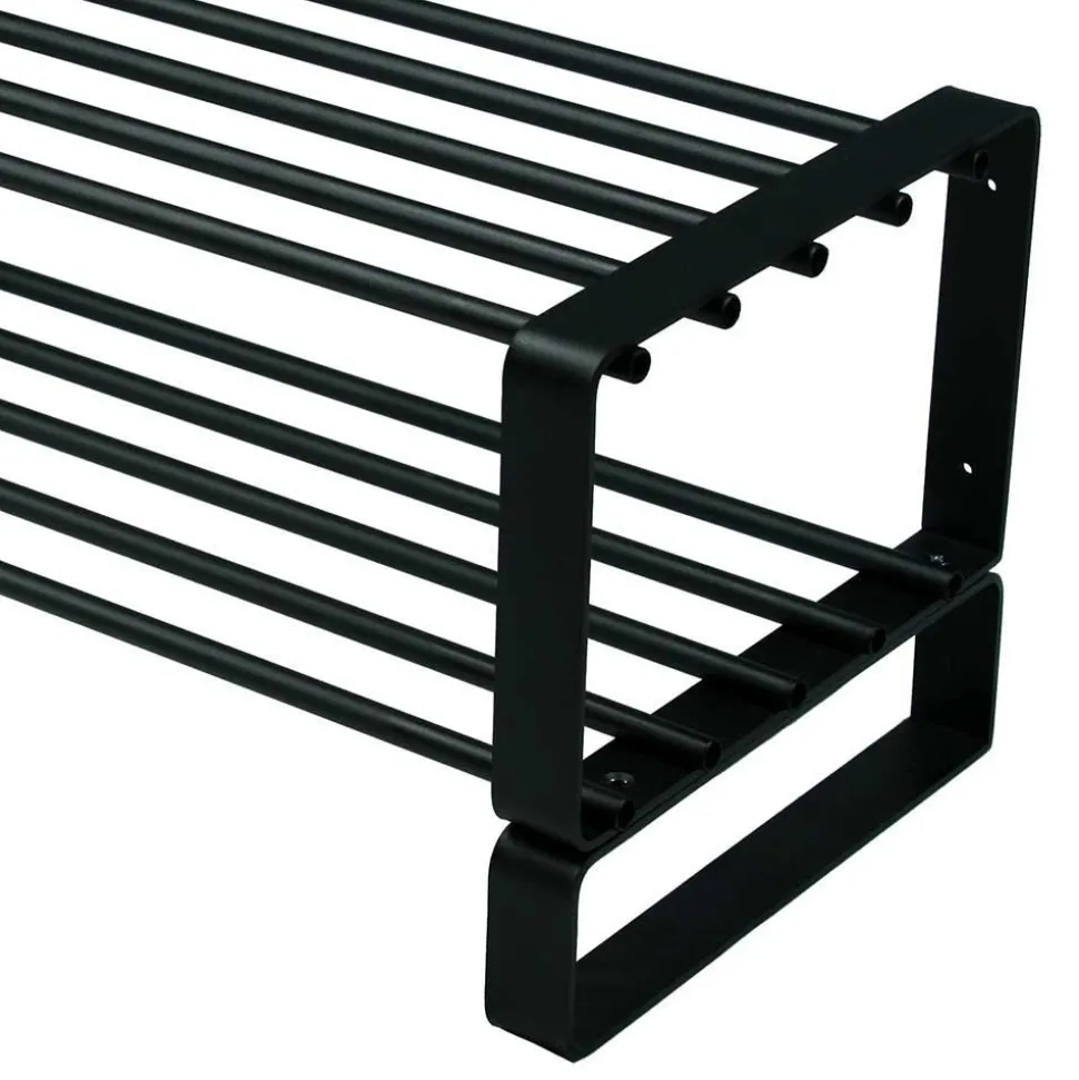 Schwarzes Schuh-Regal aus Stahl - Satroni