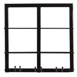 Schwarzes Wandregal für Weinflaschen - Charlots