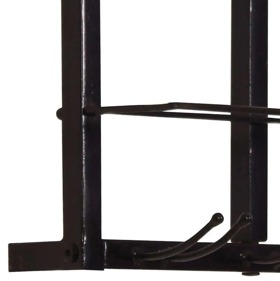 Schwarzes Wandregal für Weinflaschen - Charlots