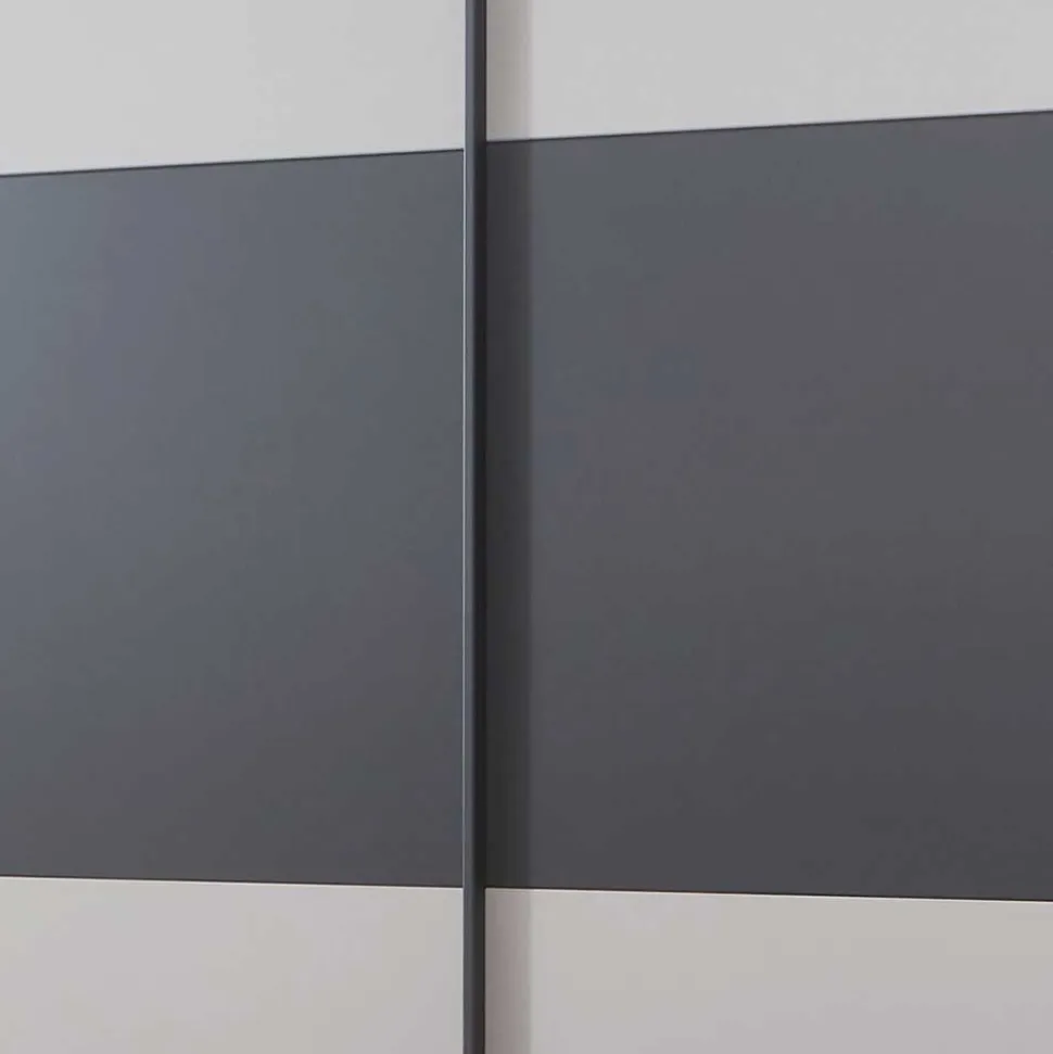 Schwebetüren Kleiderschrank in Hellgrau & Dunkelgrau - Guadiana