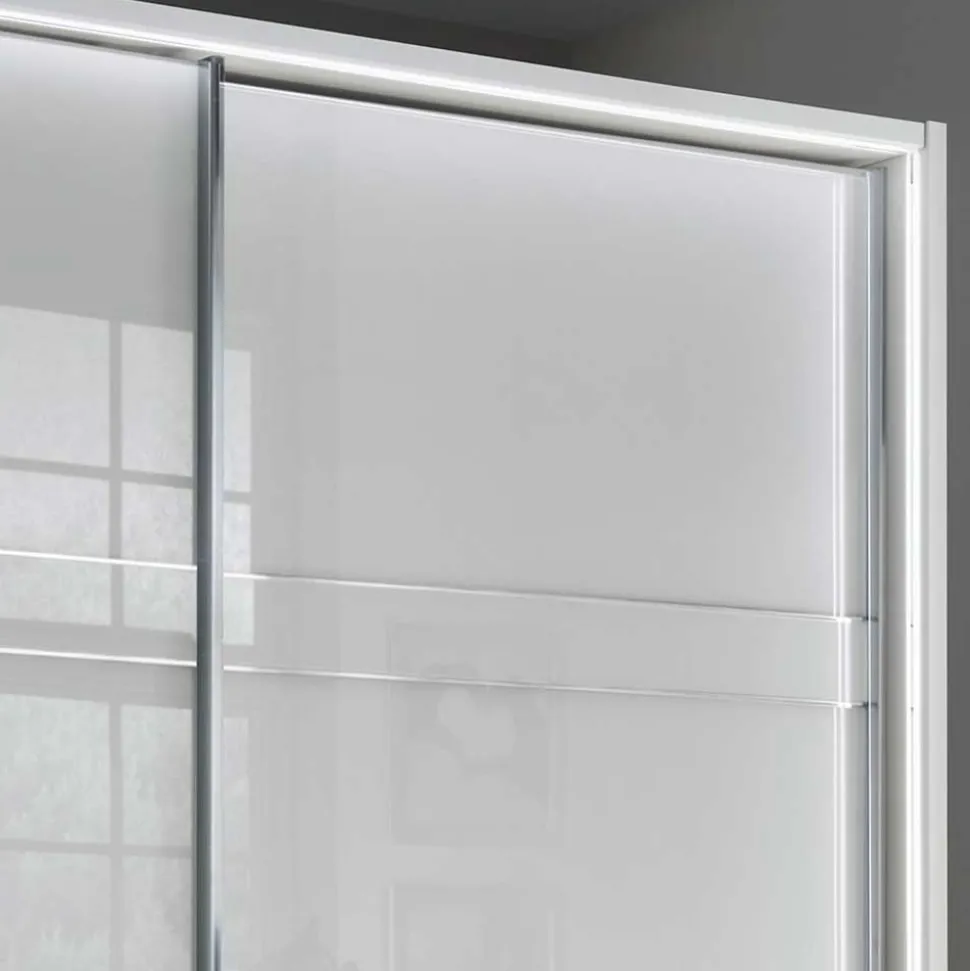 Schwebetüren Kleiderschrank mit Glas Front - Ekino