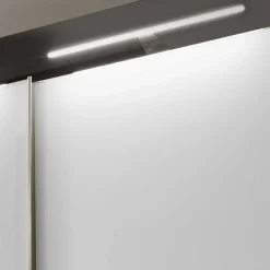 Schwebetüren Kleiderschrank in Braun & Weiß - Genre