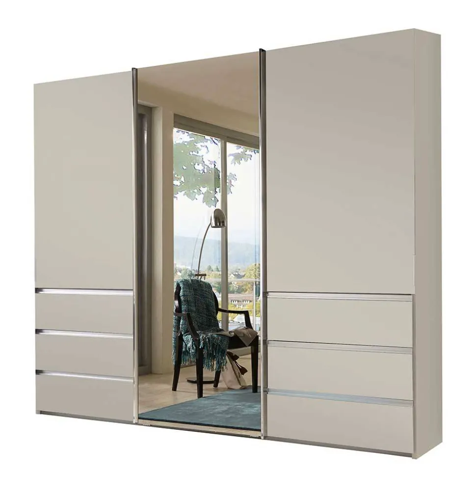 Schwebetüren-Kleiderschrank in Champagner - Nafissa