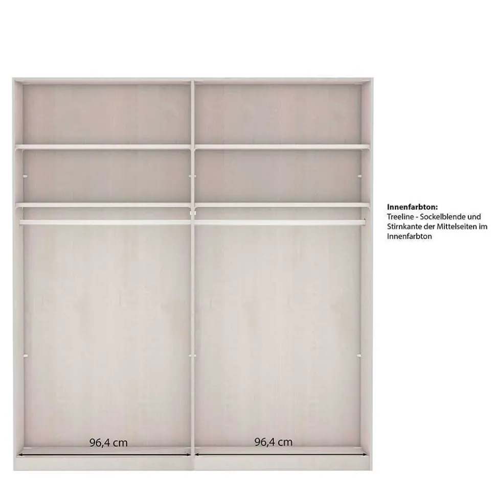 Schwebetüren-Schlafzimmerschrank im Landhausstil - Mataram