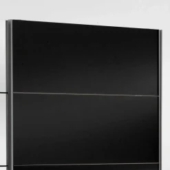 Schwebetürenschrank Carno mit Schwarzglas