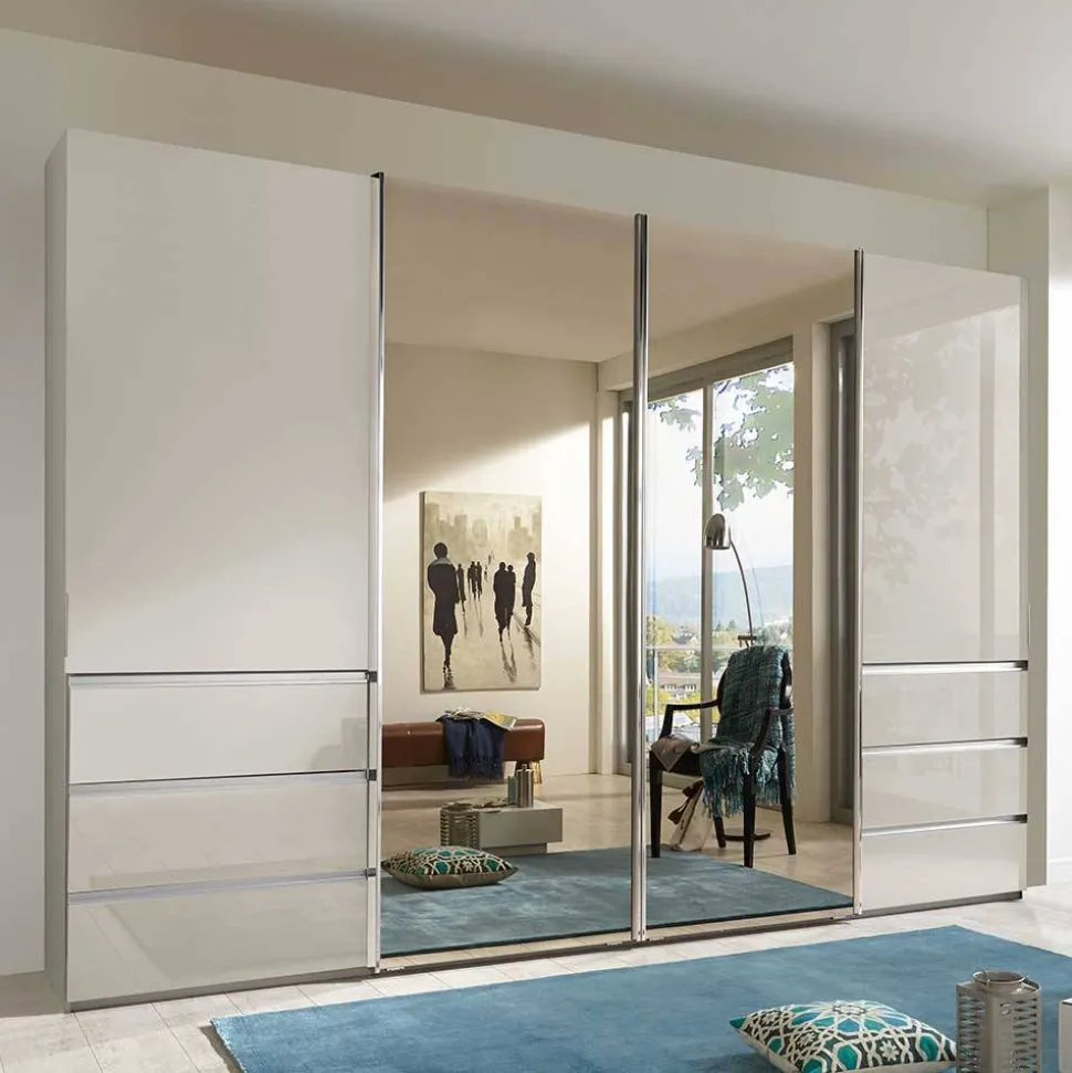 Schwebetürenschrank in Champagner - Grover