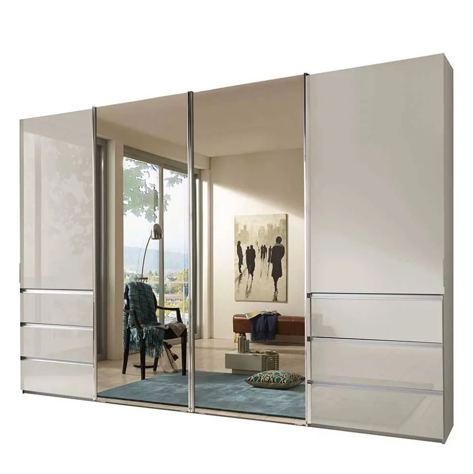 Schwebetürenschrank in Champagner - Grover