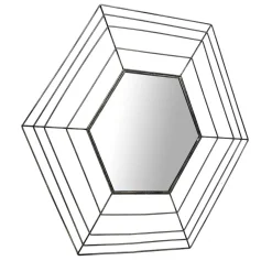 Sechseckiger Spiegel im Spinnweben Design - Vivenda