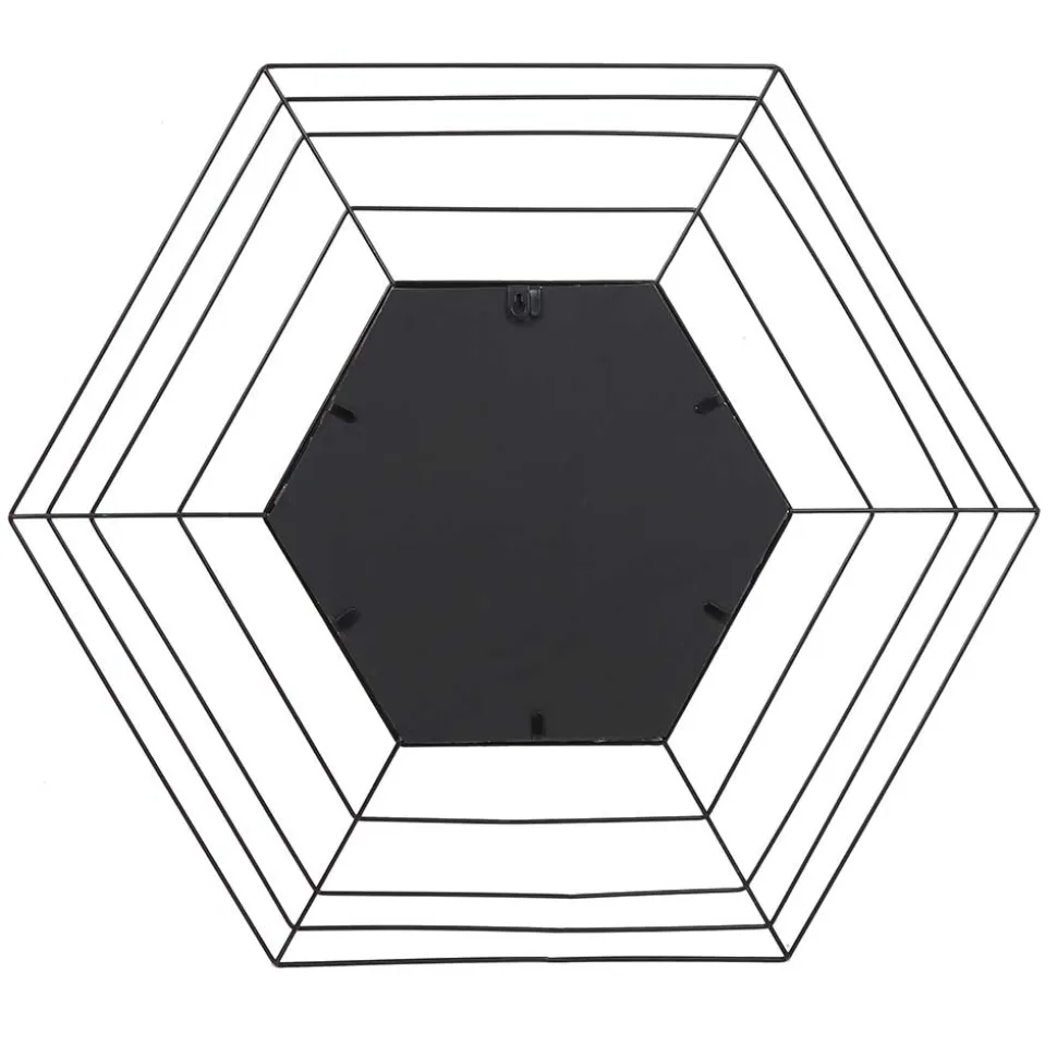 Sechseckiger Spiegel im Spinnweben Design - Vivenda