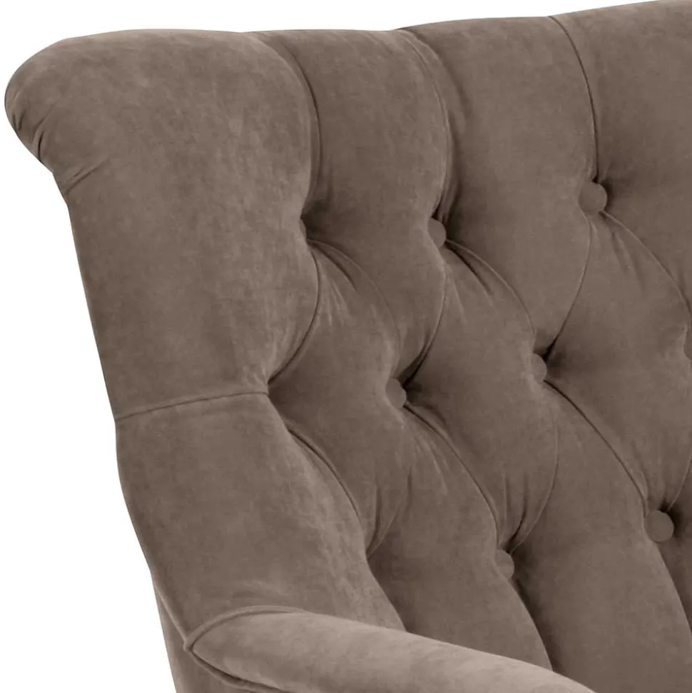 Sessel in Beigegrau und Buche - Celavio