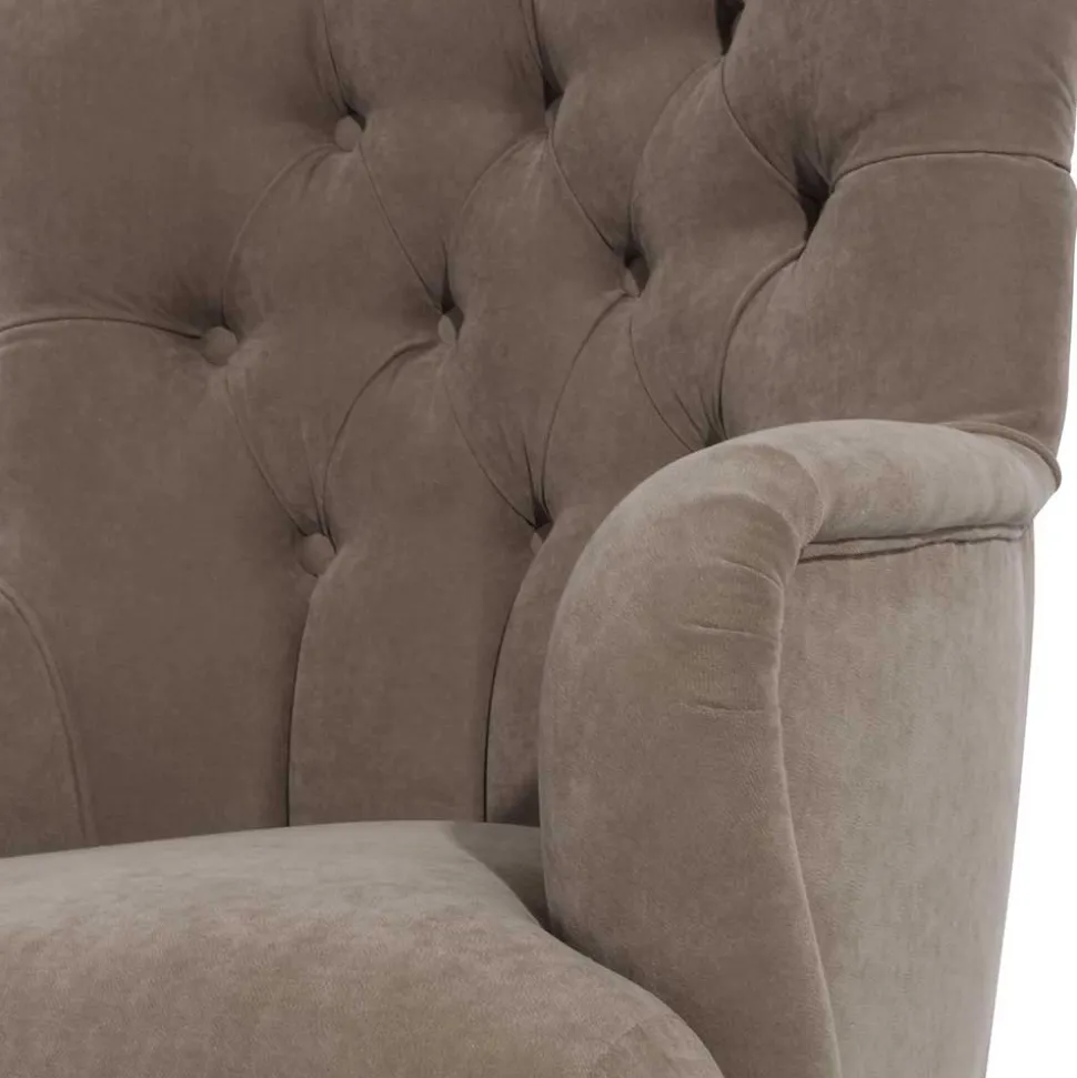 Sessel in Beigegrau und Buche - Celavio