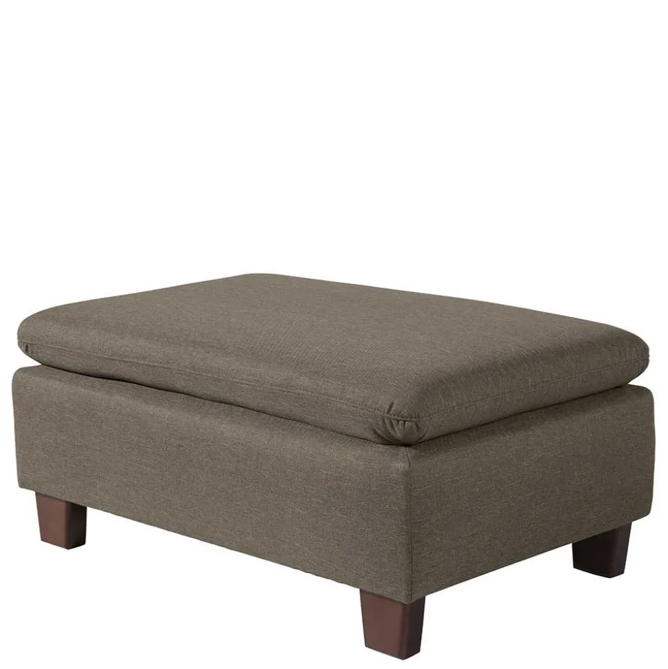 Sessel in Beigegrau und Nussbaum - Abecra