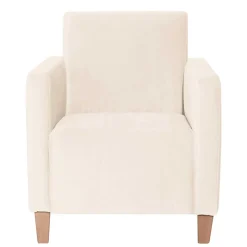 Sessel in Cremeweiß Samtvelours - Roger
