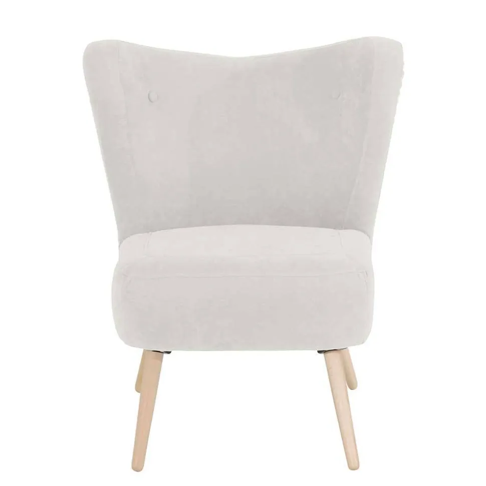 Sessel in Cremeweiß und Buche - Liane