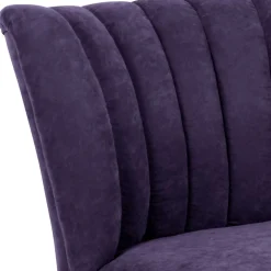 Sessel in Violett und Buche Natur - Cayava