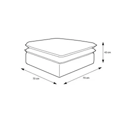 Sessel mit Hocker im Set - Anyna (zweiteilig)