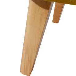 Sessel mit Ohren in Maisgelb und Buche - Amarello