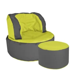 Sessel Sitzsack Mapsy in Grün Grau