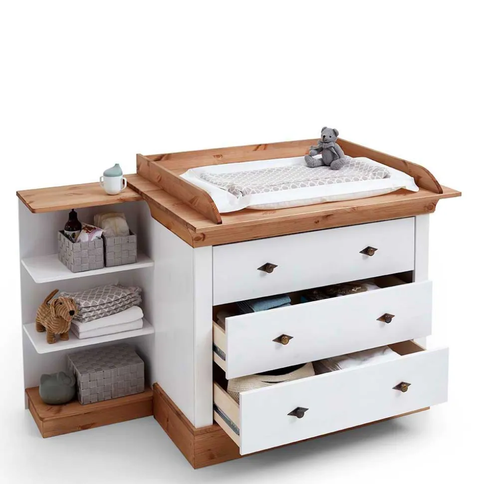 Set Babybett & Wickelkommode - Sibiuta I (dreiteilig)