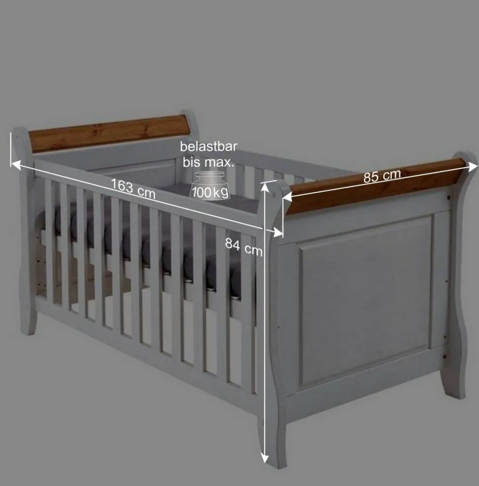 Set Babybett & Wickelkommode - Sibiuta I (dreiteilig)