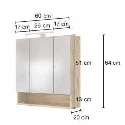 Set Badezimmer-Möbel Programm - Yazemina (fünfteilig)
