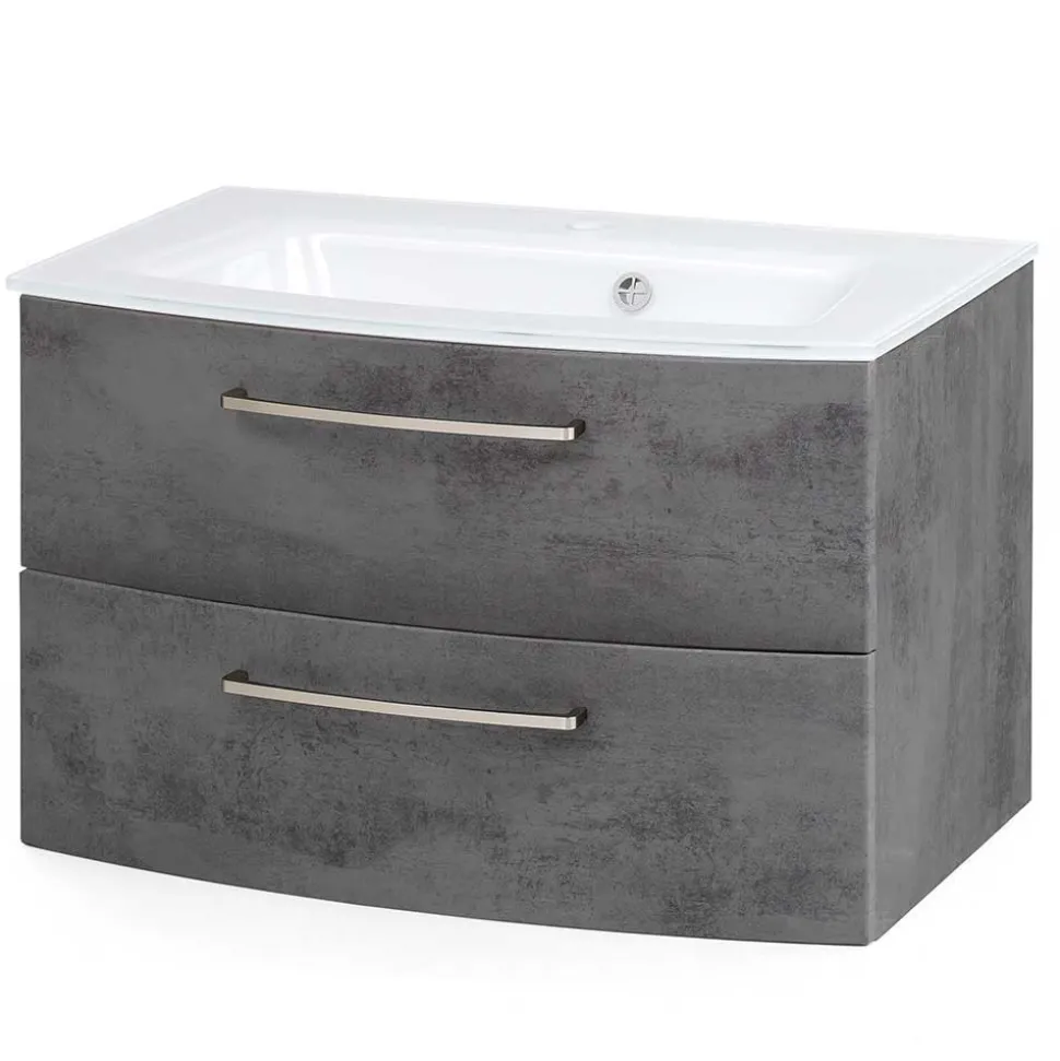 Set Badezimmermöbel stehend oder hängend - Dastroz (dreiteilig)