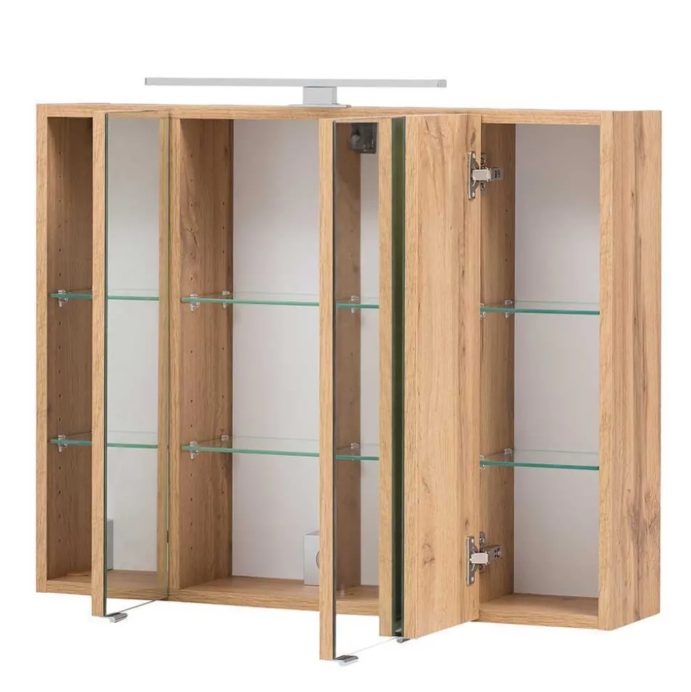 Set Badmöbel in Holz Optik - Neuzera (vierteilig)