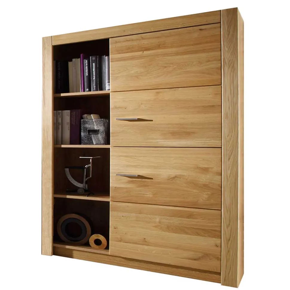 Set Design Wohnwand aus Asteiche - Landuva (vierteilig)