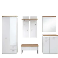 Set Dielen Möbel Kombi mit LED - Nusenia (fünfteilig)