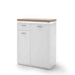 Set Dielen Möbel Kombi mit LED - Nusenia (fünfteilig)