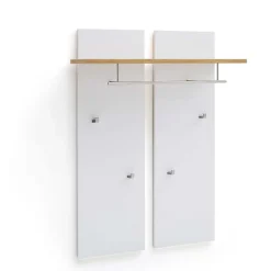 Set Dielen Möbel Kombi mit LED - Nusenia (fünfteilig)