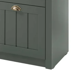 Set Flur Einrichtung in Dunkelgrün - Niestov (fünfteilig)