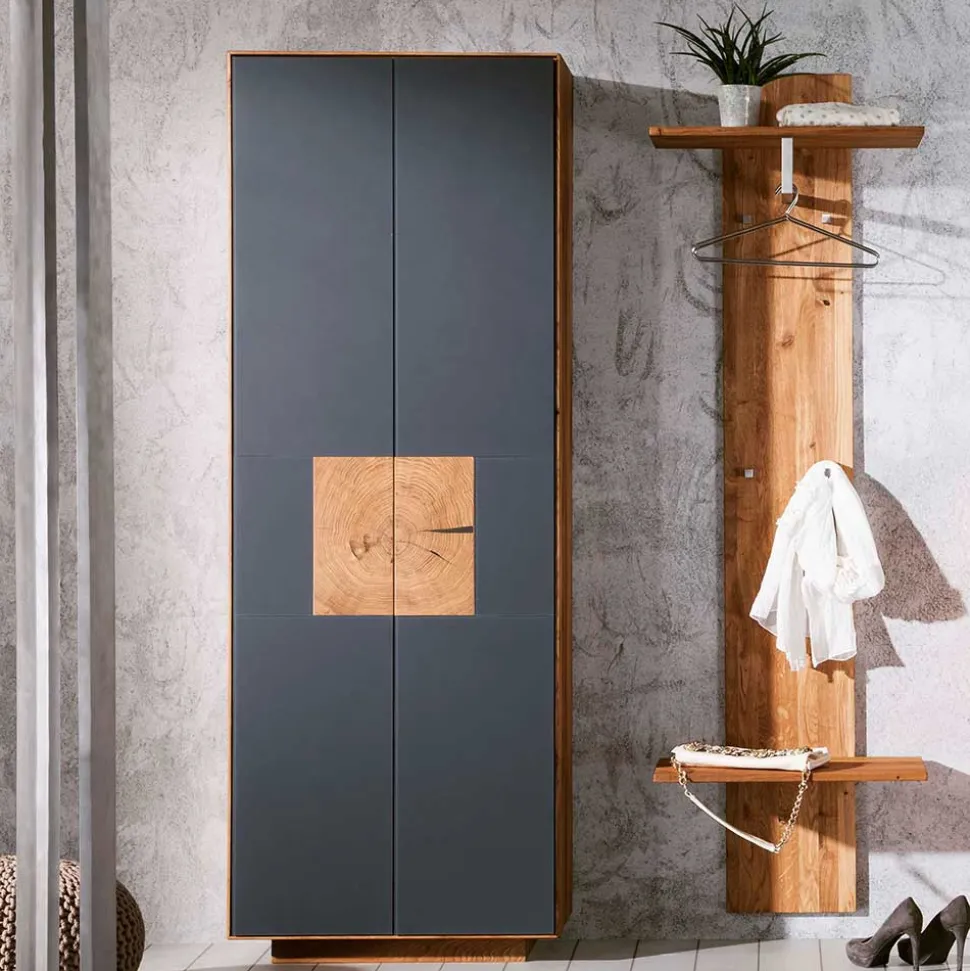 Set Flur-Möbel aus Wildeiche - Mandrey (zweiteilig)