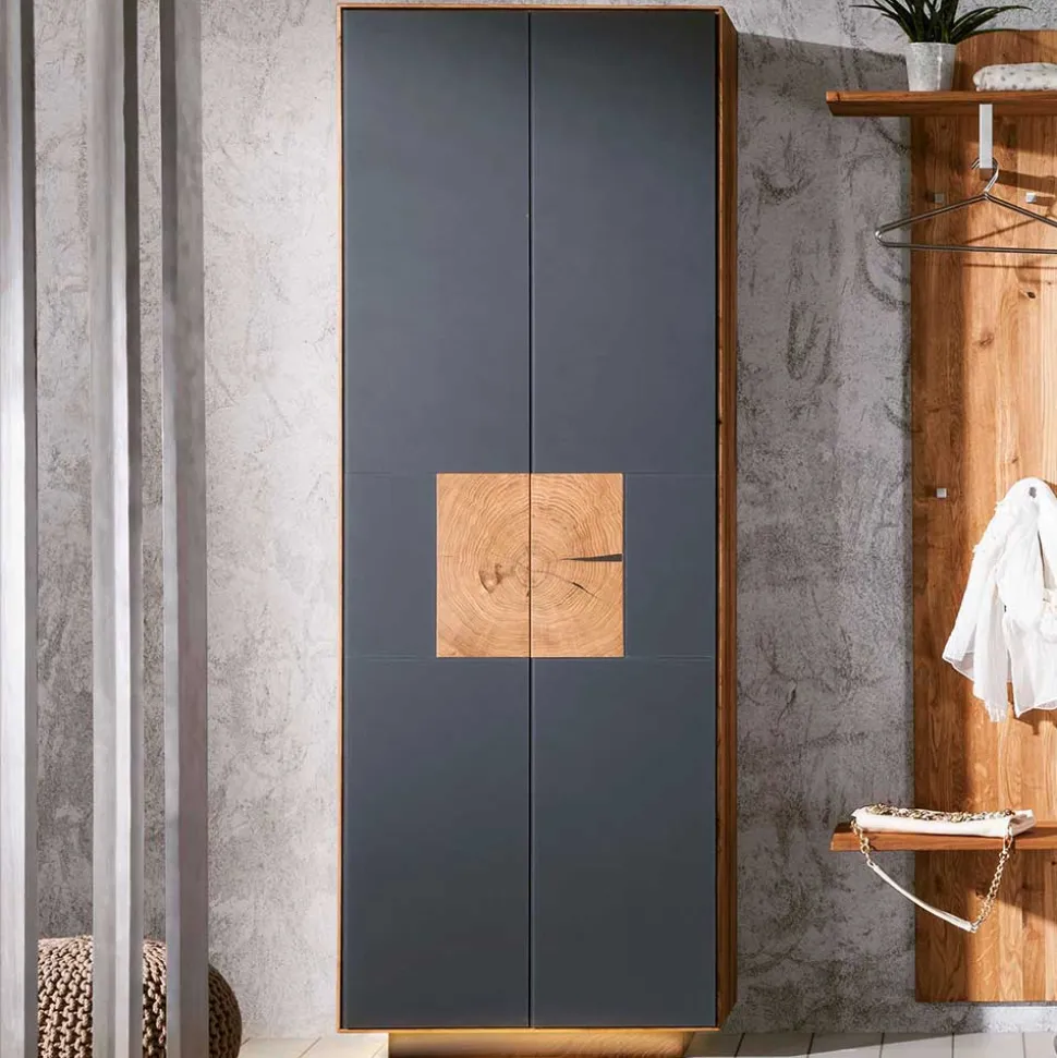 Set Flur-Möbel aus Wildeiche - Mandrey (zweiteilig)