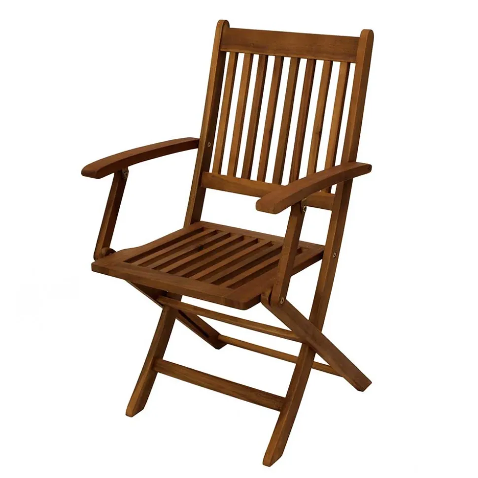 Set Garten Klappstuhl aus Holz - Tarina (2er Set)