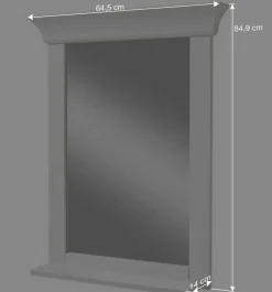 Set Landhaus Badmöbel aus Holz - Satumare (dreiteilig)