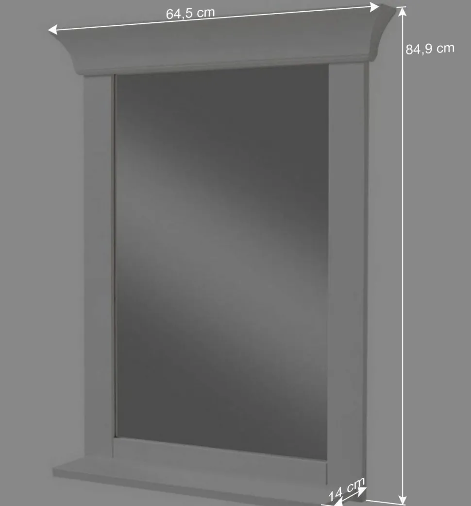 Set Landhaus Badmöbel aus Holz - Satumare (dreiteilig)