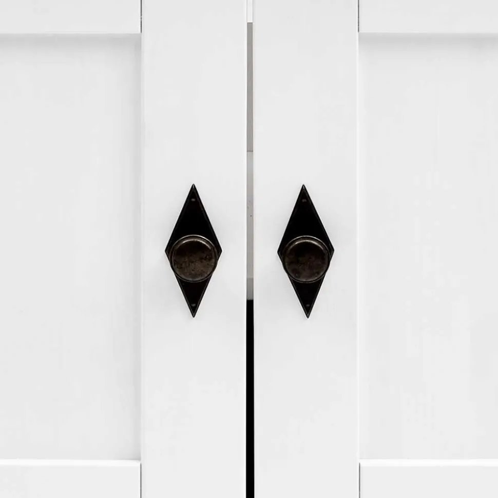 Set Landhaus Badmöbel aus Holz - Satumare (dreiteilig)