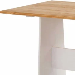 Set Landhaus Eckbank & Tisch - Lilien (zweiteilig)