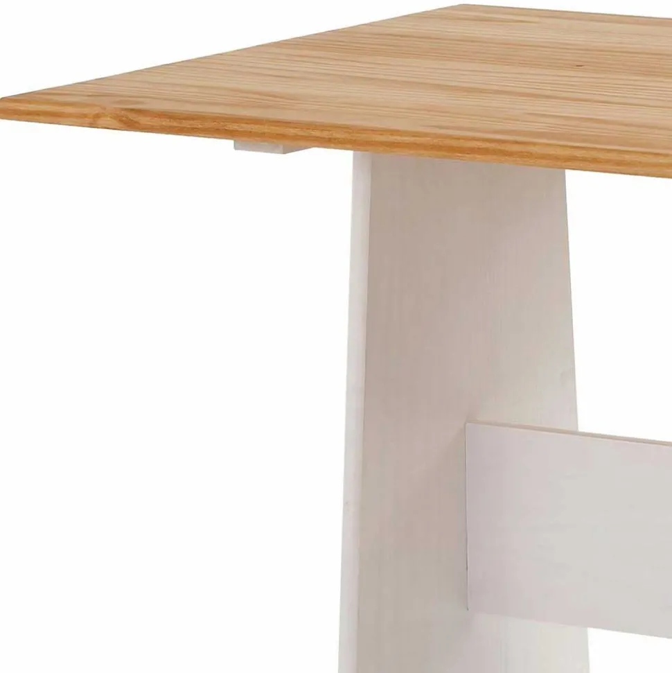 Set Landhaus Eckbank & Tisch - Lilien (zweiteilig)