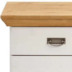 Set Landhausbett & Nachtschränke - Sibiuta (dreiteilig)