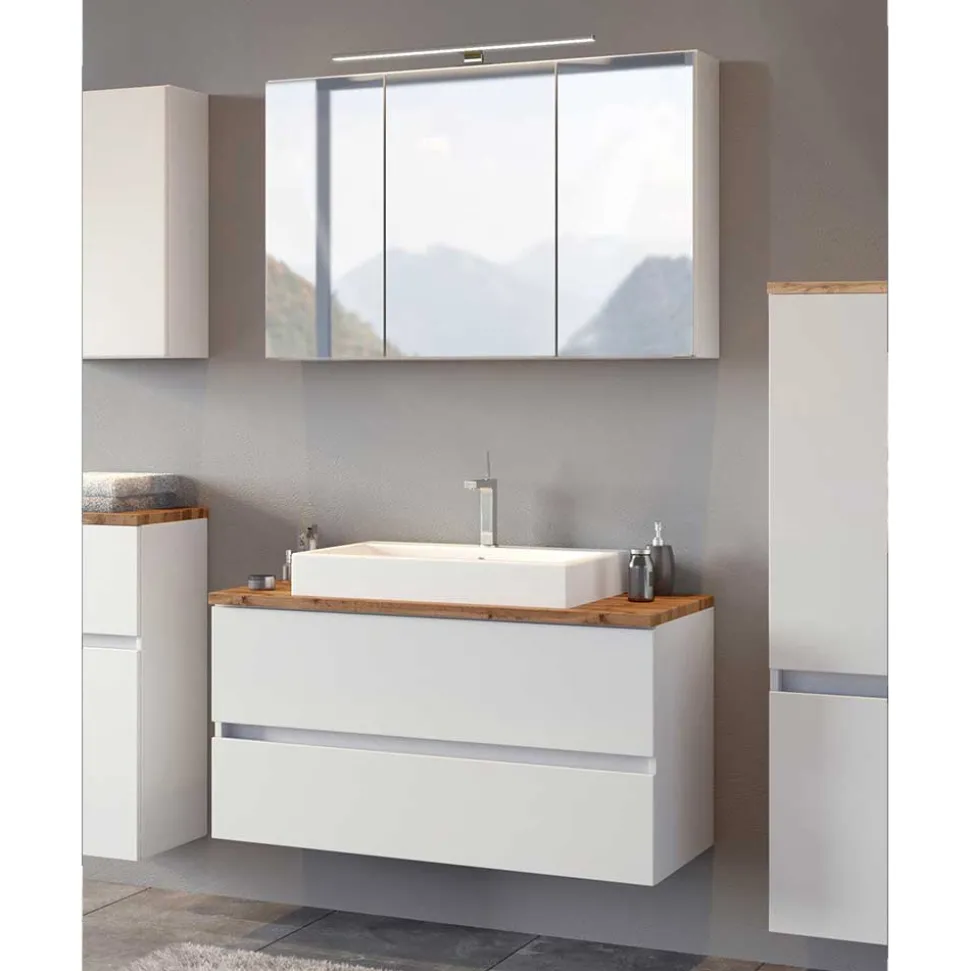 Set Waschkonsole und Spiegelschrank - Misbonas (zweiteilig)