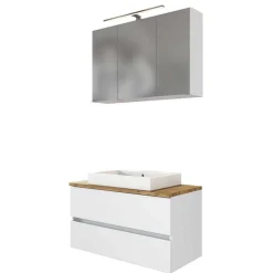 Set Waschkonsole und Spiegelschrank - Misbonas (zweiteilig)