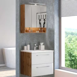 Set Waschtisch Kombi in 2 Breiten - Yazemina (zweiteilig)