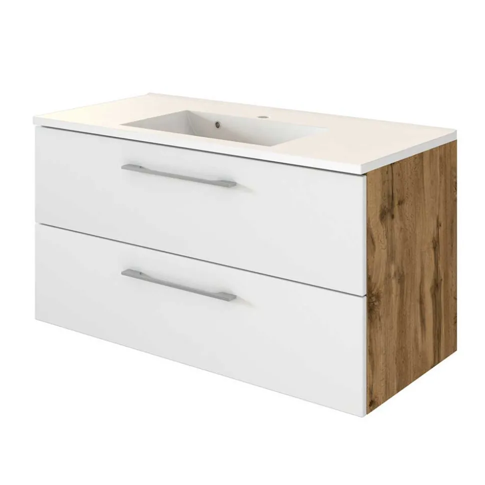 Set Waschtisch Kombi in 2 Breiten - Yazemina (zweiteilig)