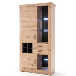 Set Wohnmöbel in Dekor Eiche - Wykina (vierteilig)