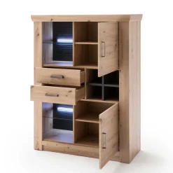 Set Wohnmöbel in Dekor Eiche - Wykina (vierteilig)