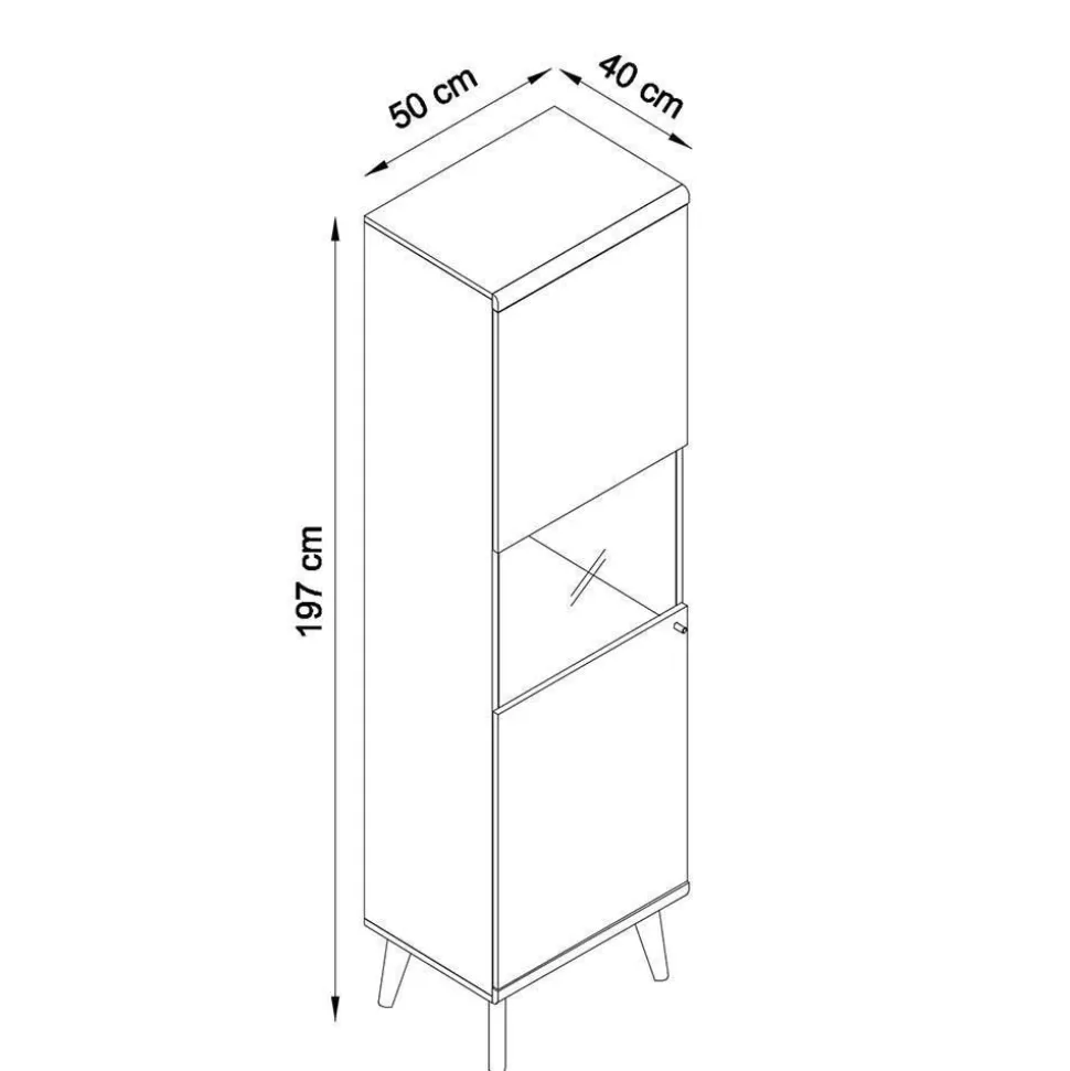 Set Wohnzimmer Einrichtung zweifarbig - Cablos (fünfteilig)