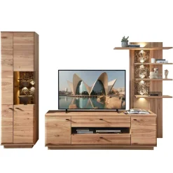 Set Wohnzimmermöbel Wohnwand - Cassna (dreiteilig)