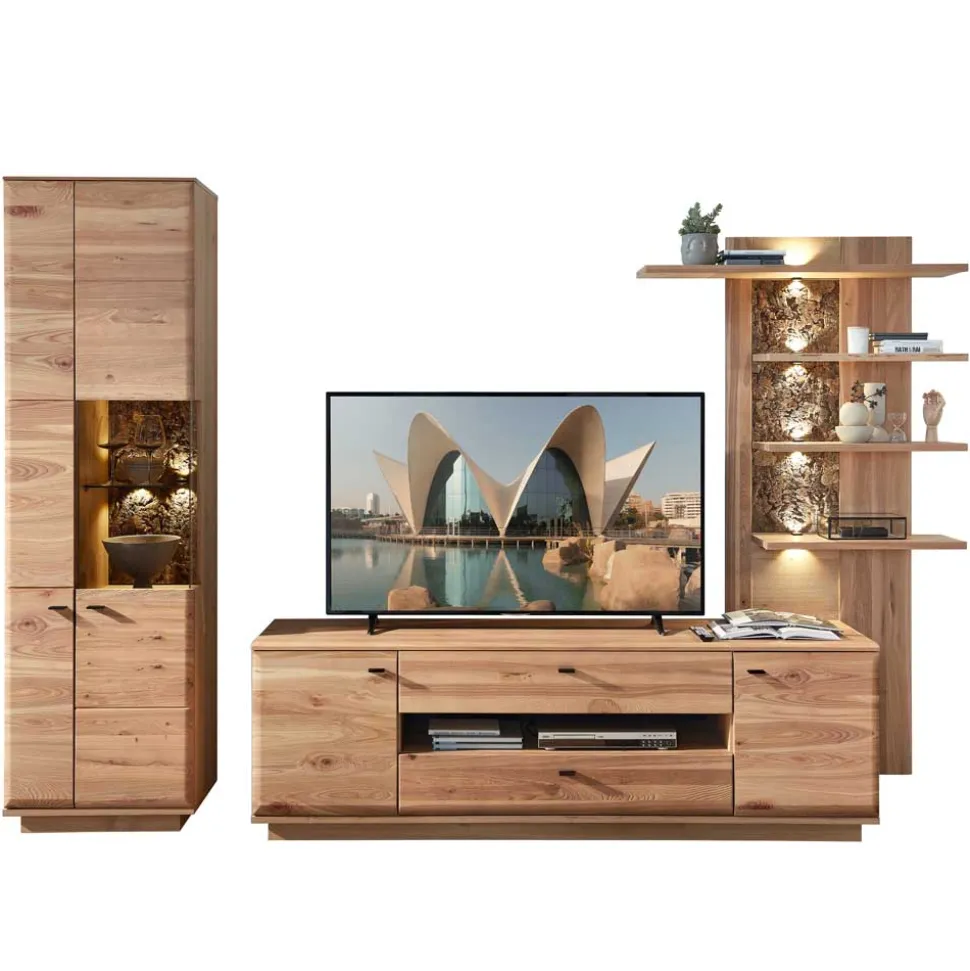 Set Wohnzimmermöbel Wohnwand - Cassna (dreiteilig)